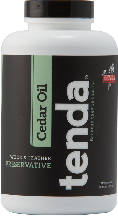 Tenda Cedar Oil Wood & Leather Preservative, 16 oz - Conditioning