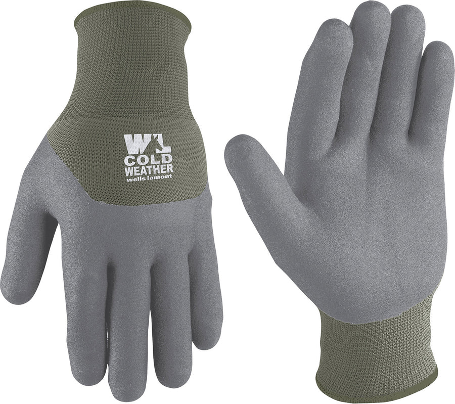 Wells Lamont Womens Winter Lined Latex Glove, MD - Cloth Insulated
