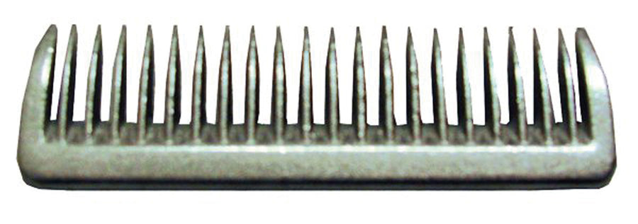 Partrade Aluminum Mane Comb, Silver, 3.5 in - Mane & Tail