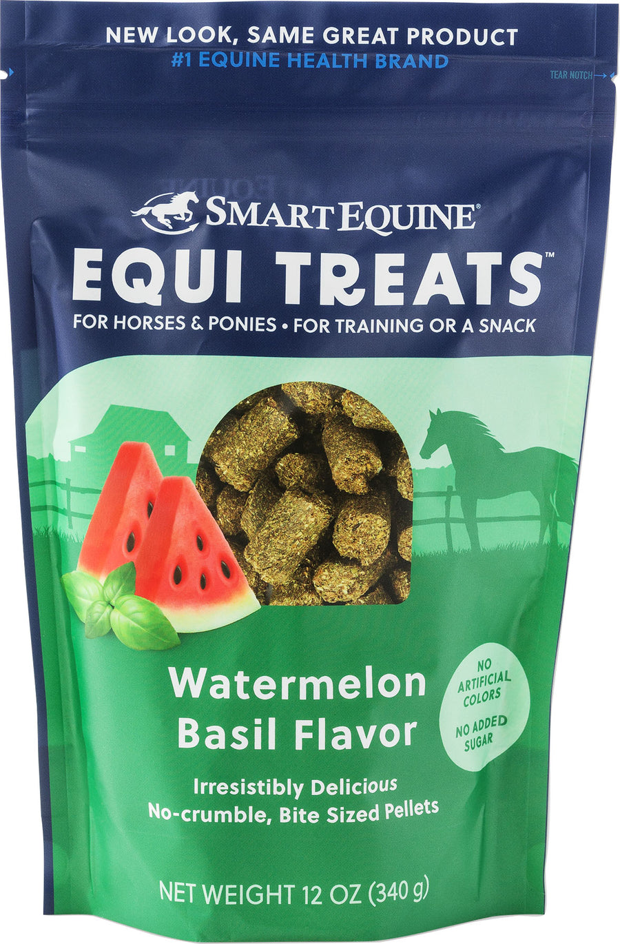 Smartequine Equi Treats Bite Size Pellet, Watermelon Basil, 12 oz