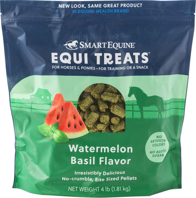 Smartequine Equine Treats Pellets, Watermelon Basil, 4 lb