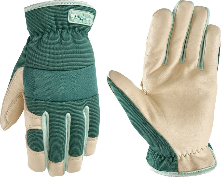 Wells Lamont Womens Hydrahyde Hybrid Slip on Glove, LG - Leather Work