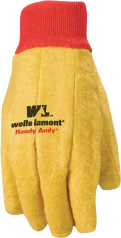 Wells Lamont Mens Chore Glove, Yellow/Gold, XL - Cloth Work