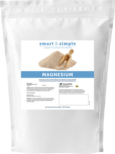 Smartequine Smart & Simple Magnesium Oxide, 3 lb - Weight Builders/Energy/Muscle
