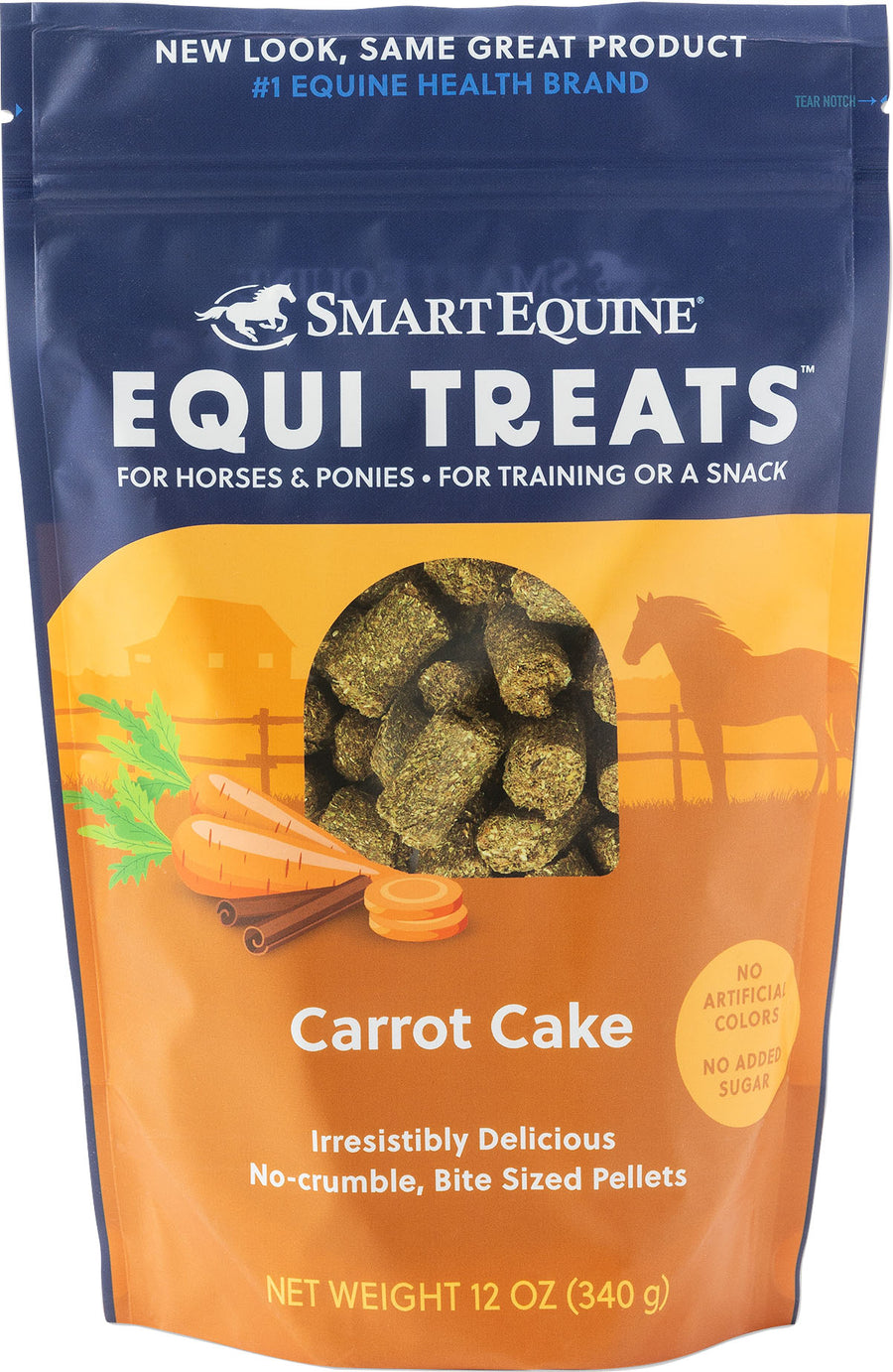 Smartequine Equi Treat Bite Size Pellet, Carrot Cake, 12 oz - Treats