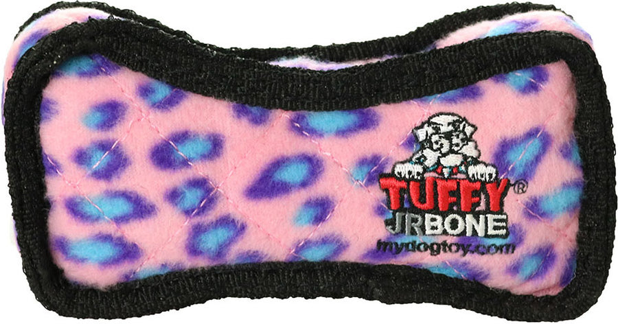 Tuffy Jr Bone 2 Durable Squeaky Soft Dog Toy - Plush