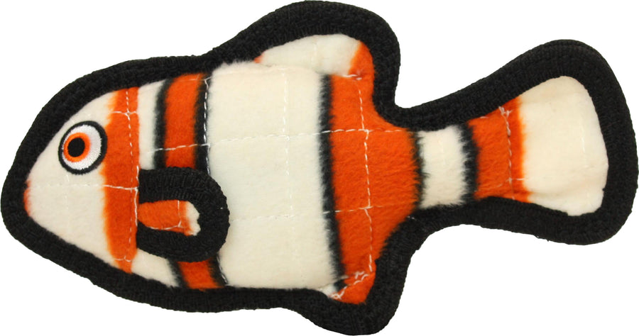 Tuffy Ocean Jr Fish Durable Squeaky Soft Toy, Orange - Plush