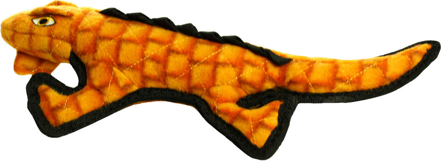 Tuffy Desert Gila Monster Durable Squeaky Soft Toy, Orange - Plush