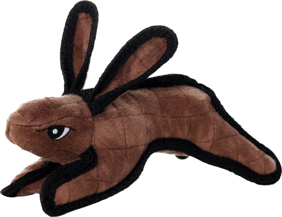 Tuffy Jr Barn Yard Rabbit Durable Soft Dog Toy, Brown - Plush