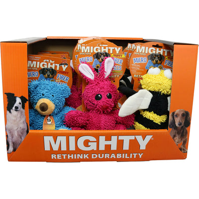 Mighty Micro Bee Bear Rabbit Pdq Display, Assorted, 14 pc - Plush