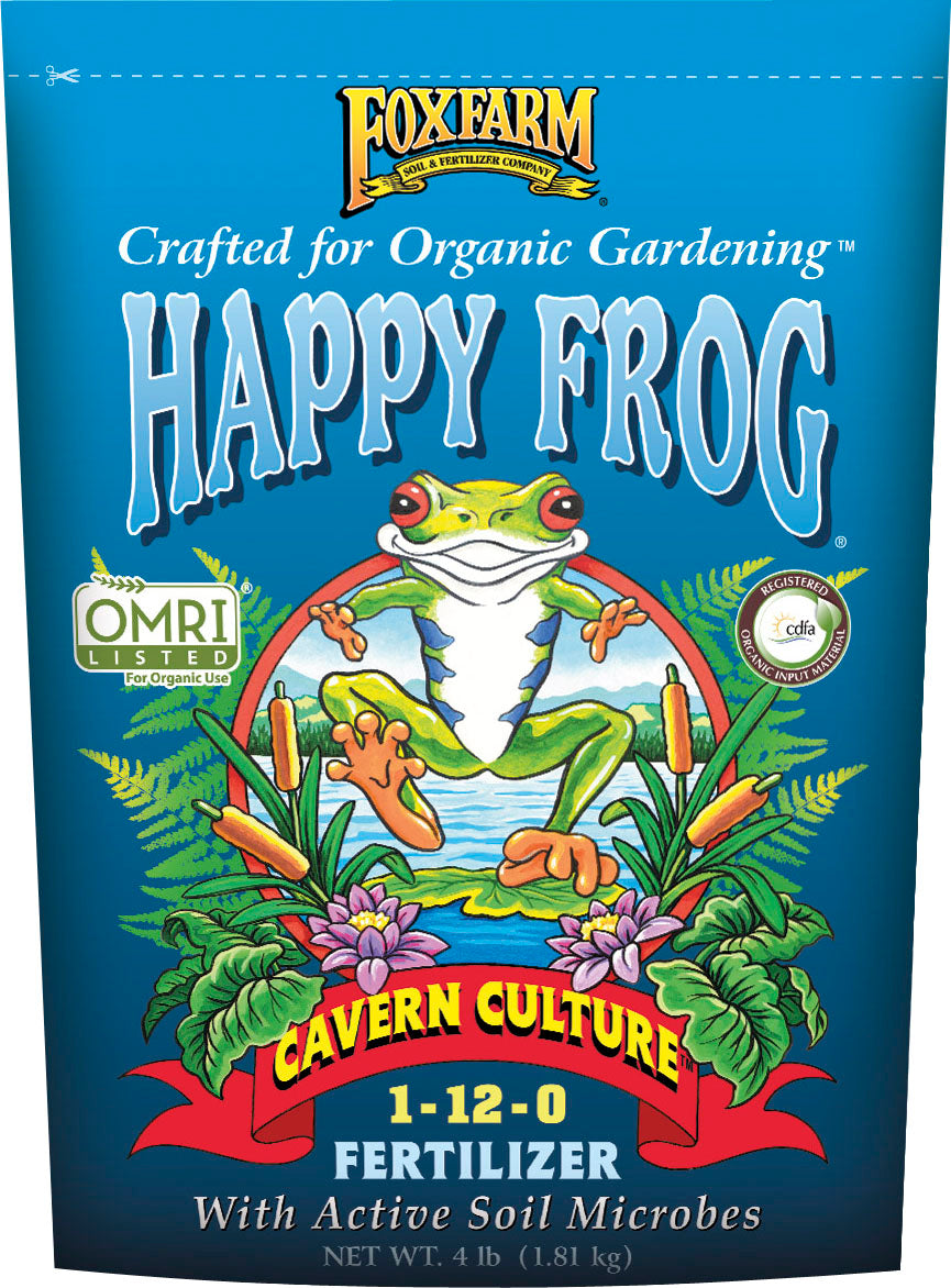 Foxfarm Happy Frog Cavern Culture Fertilizer 1-12-0, 4 lb - Fertilizing