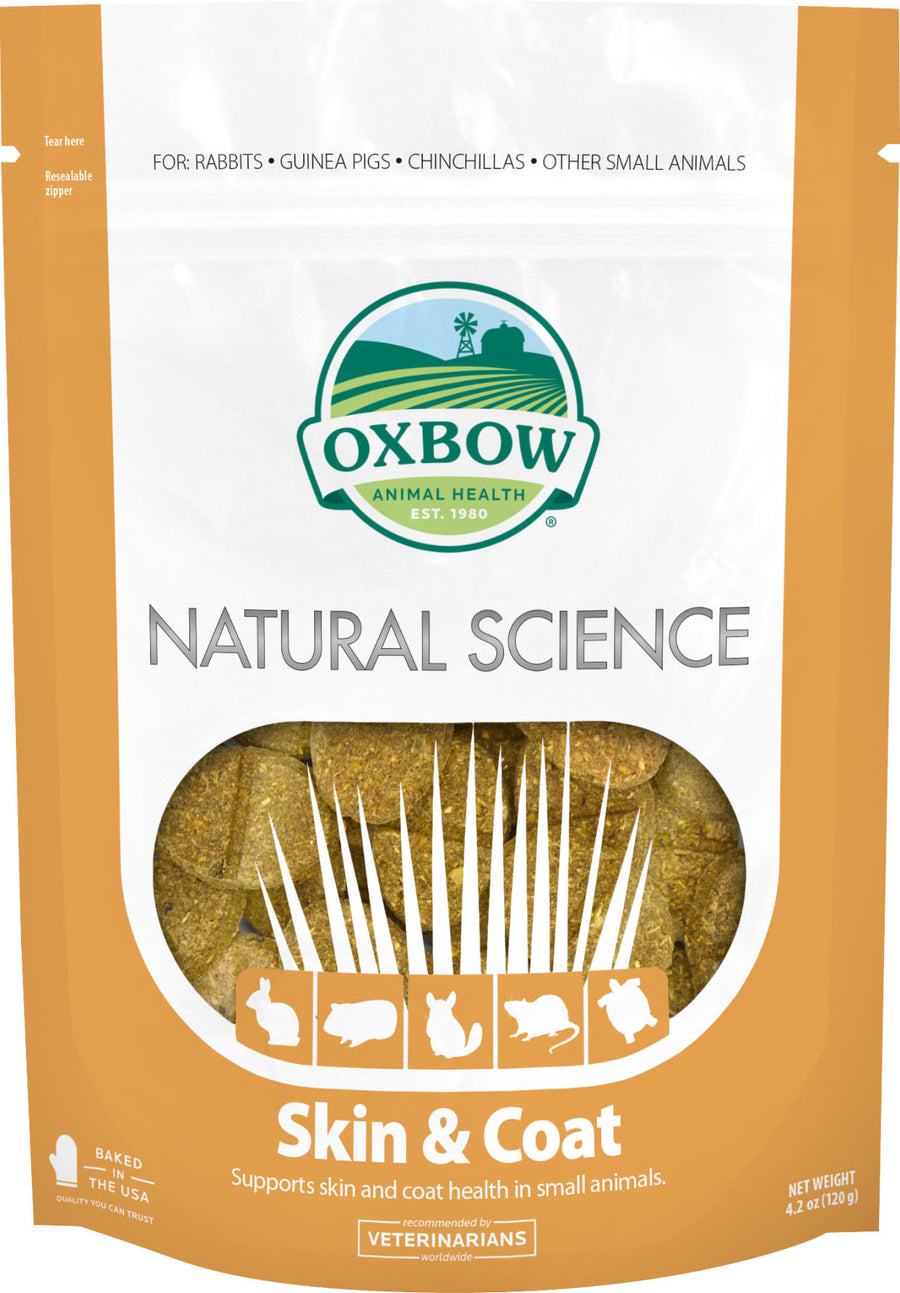 Oxbow Animal Health Natural Science Skin & Coat Supplement, 4.2 oz - Supplements