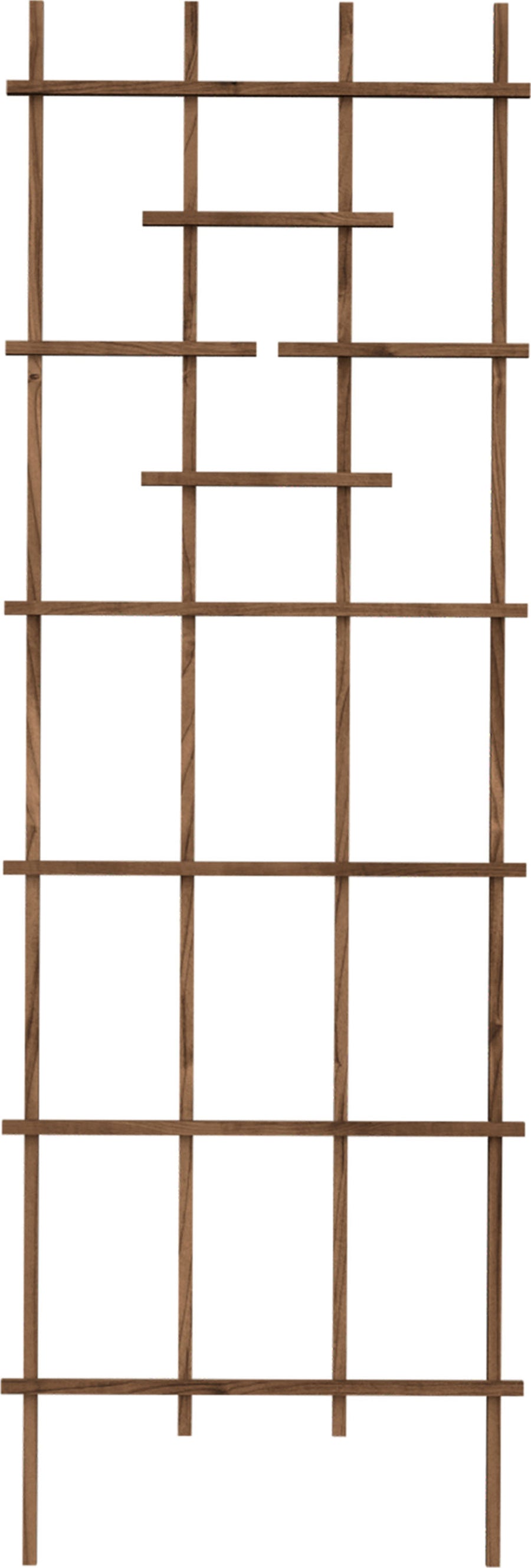 Panacea Products Wood Ladder Garden Trellis, Brown, 72 in - Arbors & Trellis