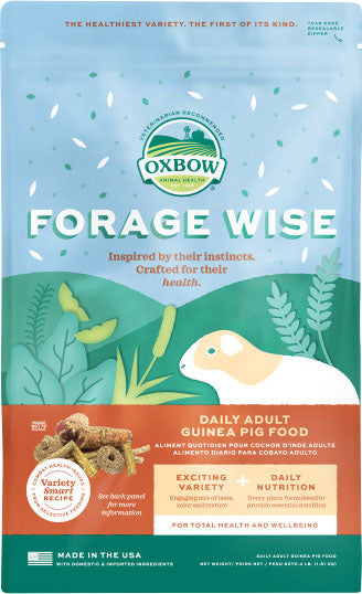 Oxbow Animal Health Forage Wise Adult Guinea Pig Food, 4 lb