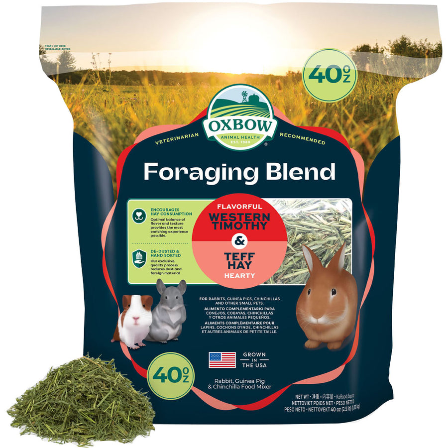 Oxbow Foraging Hay Blend Teff & Western Timothy, 40 oz