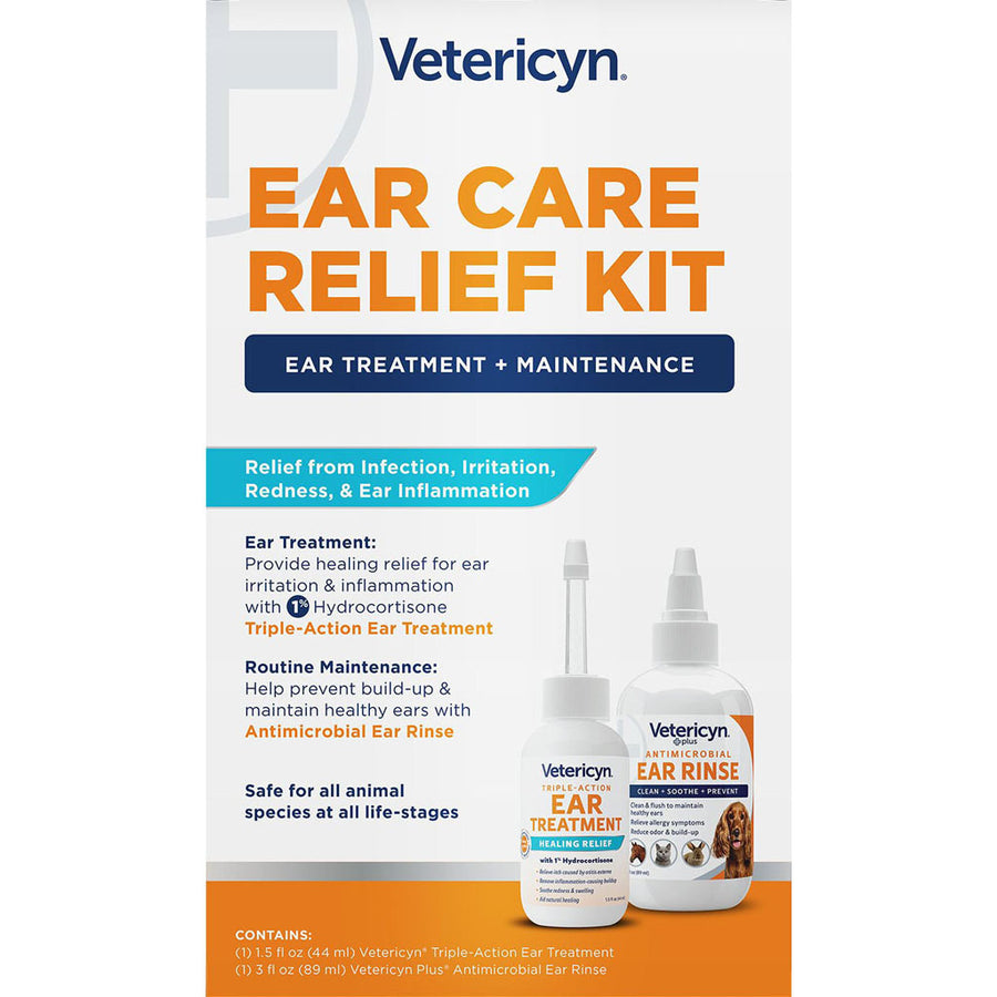 Vetericyn Plus Ear Care Relief Kit, 3 oz - 2 pk