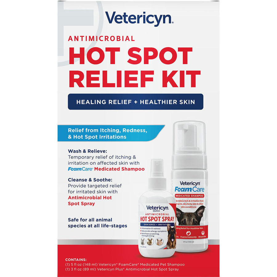 Vetericyn Plus Hot Spot Relief Kit, 3 oz - 2 pk - Skin Relief