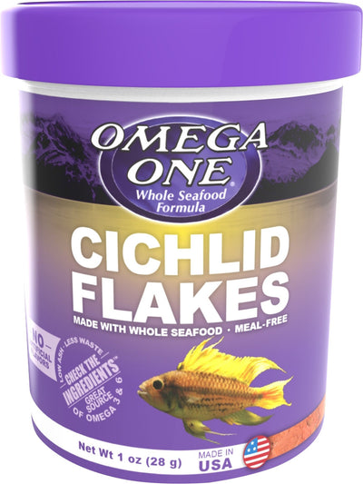 Omega One Cichlid Flake, 1 oz - Standard