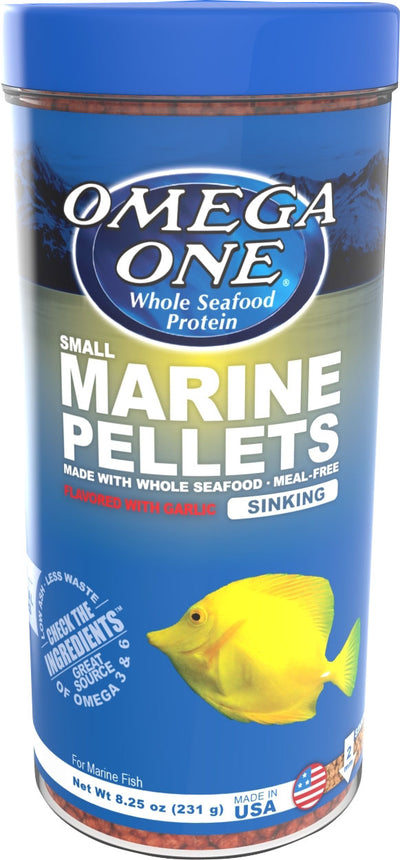 Omega One Garlic Marine Pellet Sink, sm-8.25 oz - Standard