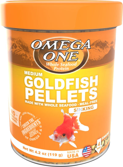 Omega One Goldfish Pellet, md-4.2 oz - Standard