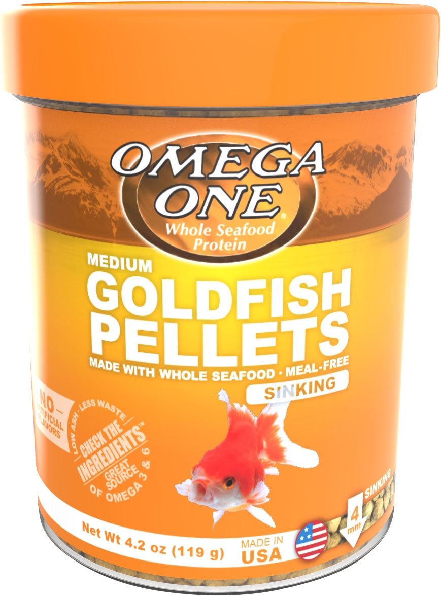 Omega One Goldfish Pellet, md-4.2 oz - Standard