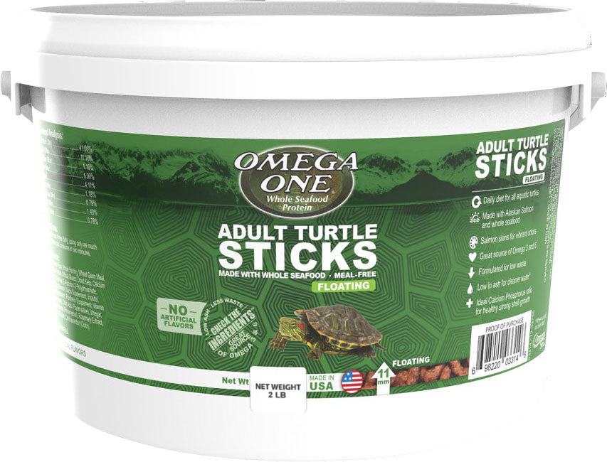 Omega One Adult Turtle Stick, 2 lb - Turtle/Tortoise