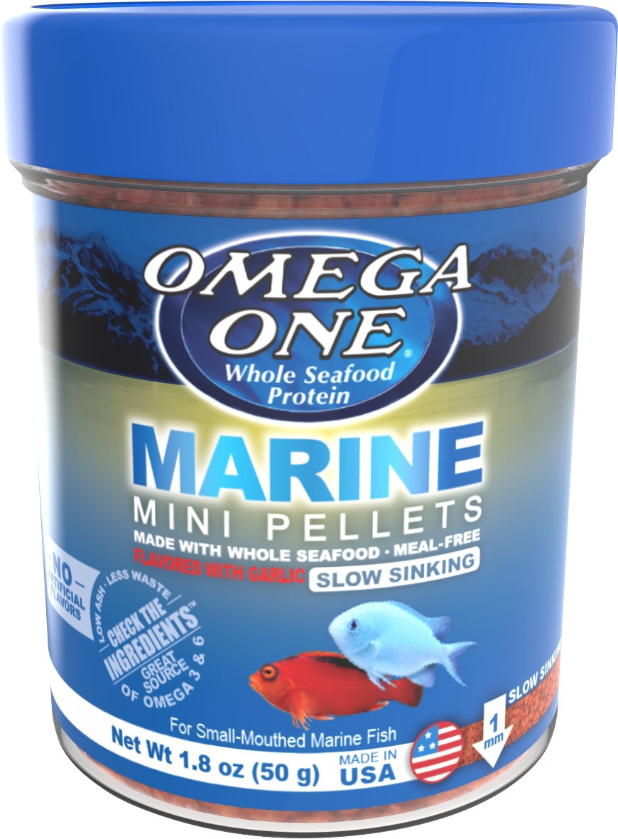 Omega One Marine Mini Pellet, 1.8 oz - Standard