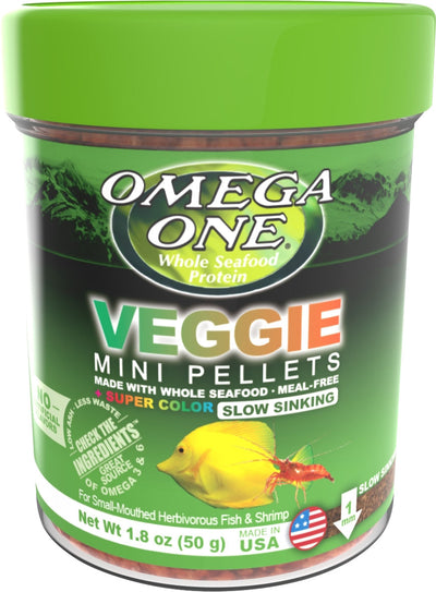 Omega One Veggie Mini Pellet, 1.8 oz - Standard
