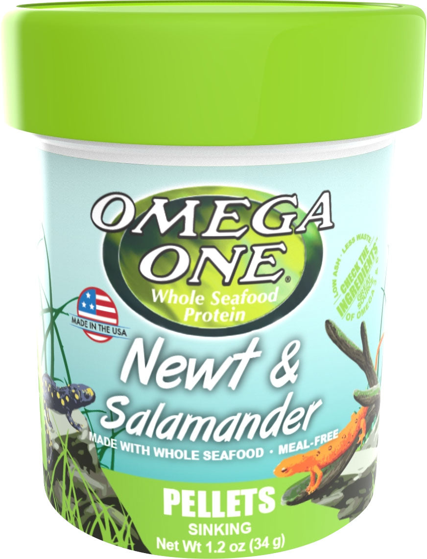 Omega One Newt and Salamander Pellet, 1.2 oz - General