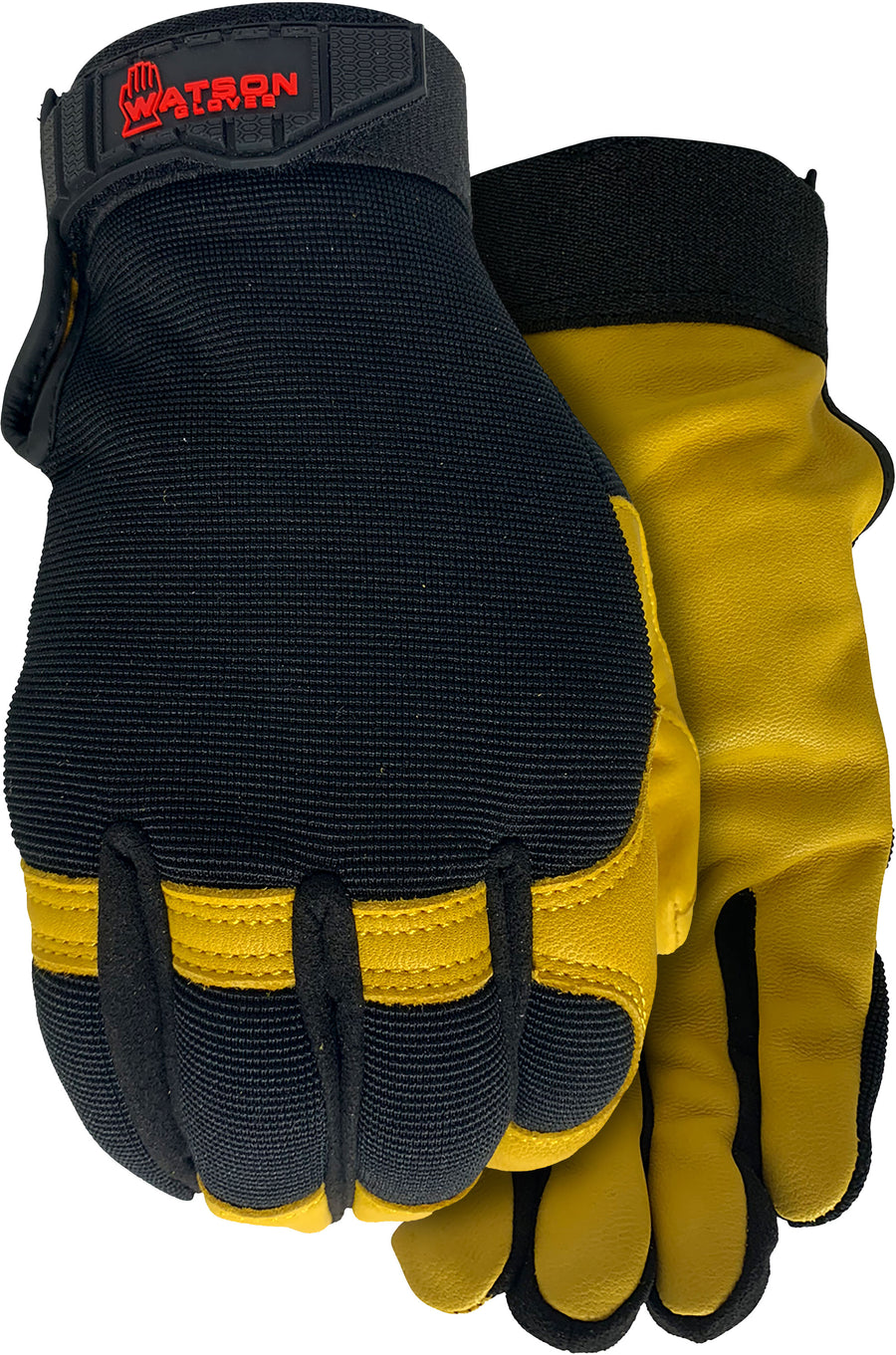 Watson Gloves Mens Flex Time Wastenot Fabric, Black, LG - Leather Work