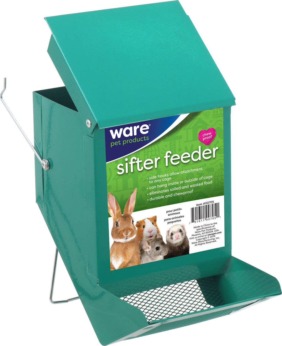 Ware Sifter Feeder W/Lid, 5 in - Gravity Feeders