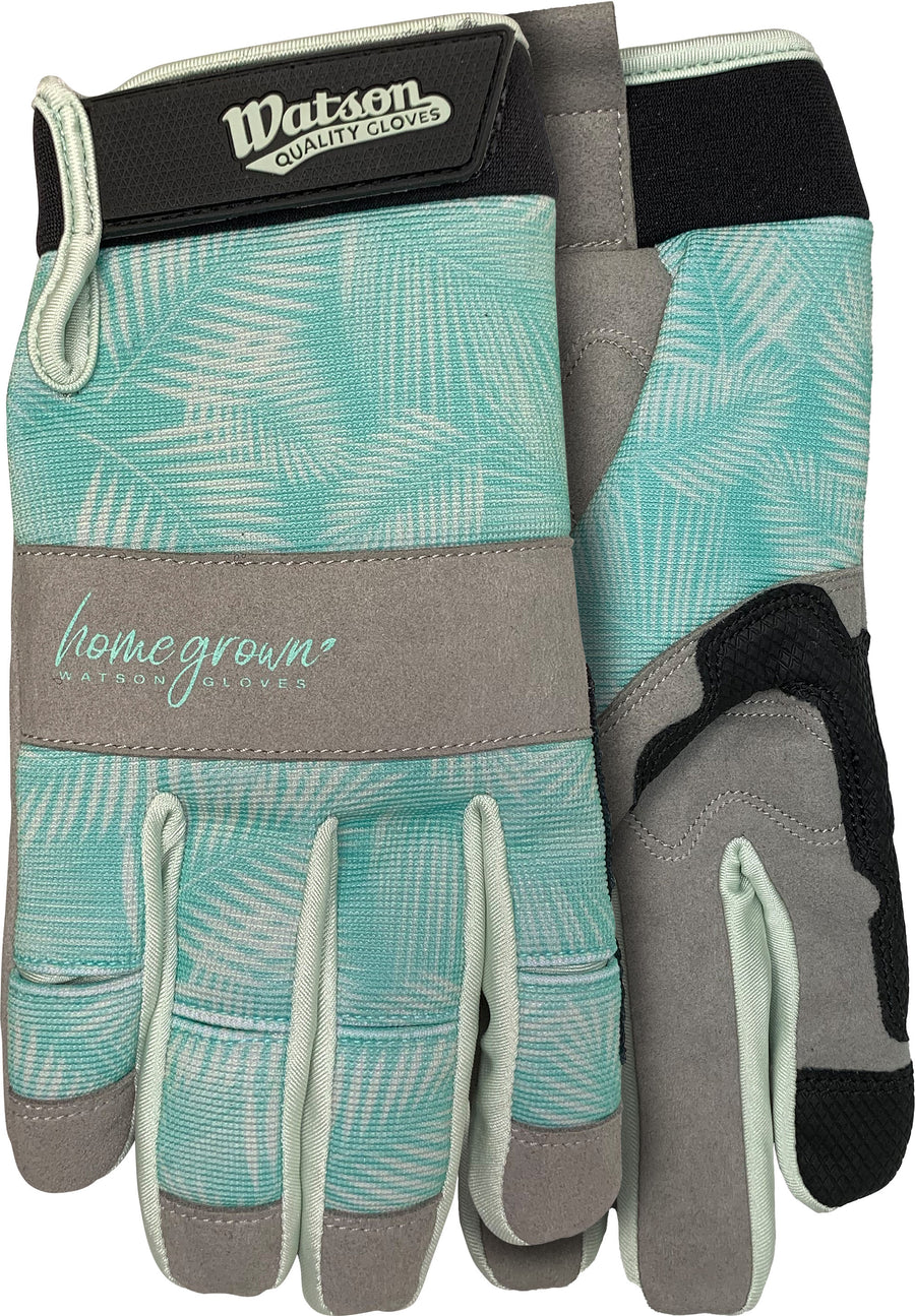 Watson Gloves Ladys Fresh Air Wastenot Fabric, Teal, LG - Garden