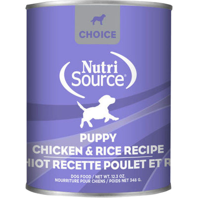 Nutrisource Choice Canned Puppy Food, Chicken/Rice, 12.3 oz