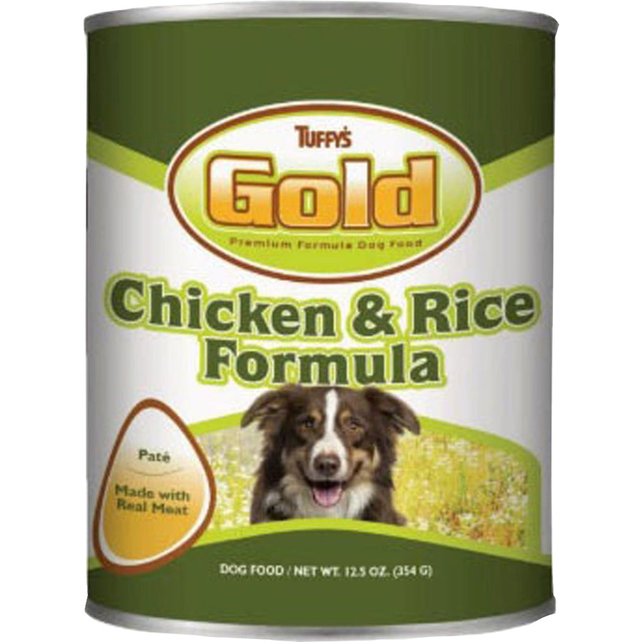 Tuffy's Tuffys Gold Canned Dog Food, Chicken/Rice, 12.5 oz