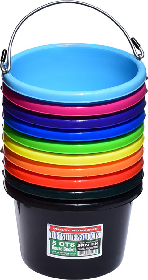 Tuff Stuff Utility Pail Assortment, Assorted, 5 qt-20 pc - Bucket General