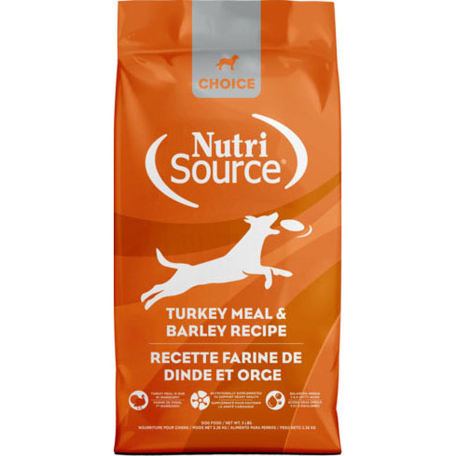Nutrisource Choice Dog Food, Turkey/Barley, 5 lb - Dry