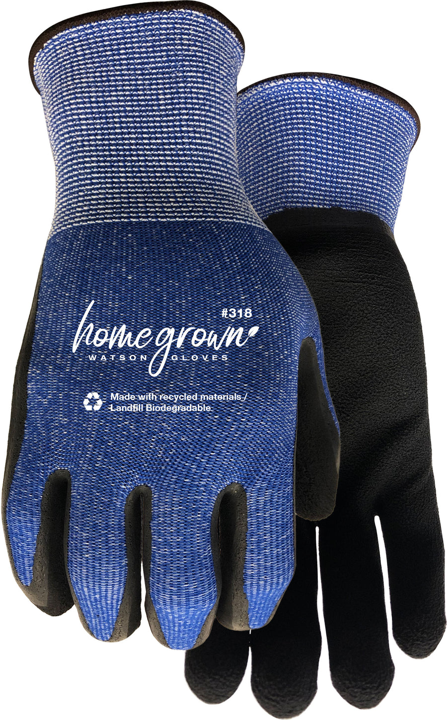 Watson Gloves Ladys Cool It Wastenot Fabric, Blue, LG - Coated