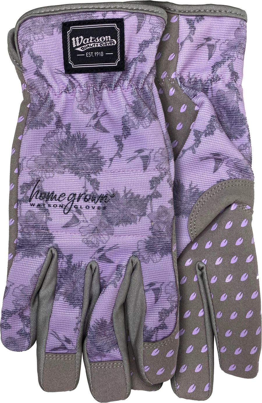 Watson Gloves Ladys Sparrow Wastenot Fabric, Purple, LG - Garden