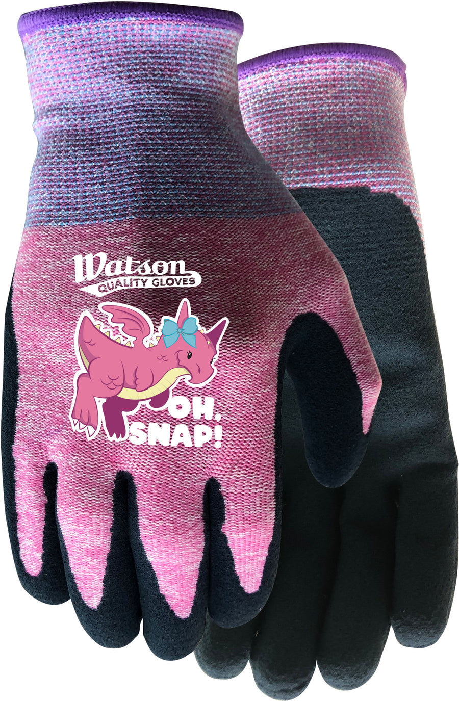 Watson Gloves Kids Oh Snap Wastenot Fabric, Pink, XXS - Children