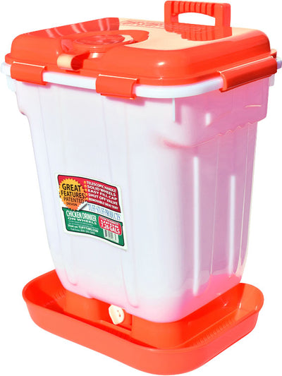Tuff Stuff Telescopic Handle Ultra Poultry Drinker, 7.26 gal - Waterer