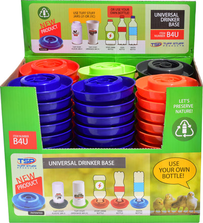 Tuff Stuff Universal Drinker Base, Multi, 1 qt - Waterer