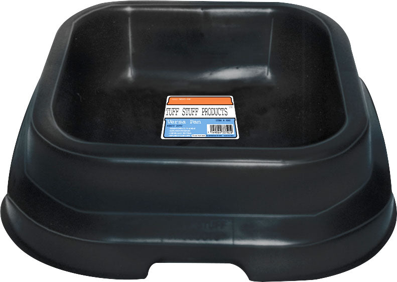 Tuff Stuff Versapan-Square Pan, Black - Feeders Swine/Goat/Sheep