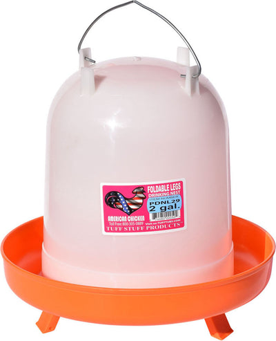 Tuff Stuff Poultry Drinker Nest with Folding Legs, 2.1 gal - Waterer