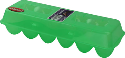 Tuff Stuff Egg Carton Plastic, Green, 12 ct - Egg Cartons