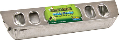 Ware 2-in-1 Slide Top Chick Feeder, Metal, 4x12x2.5 in - Slide Top Feeder