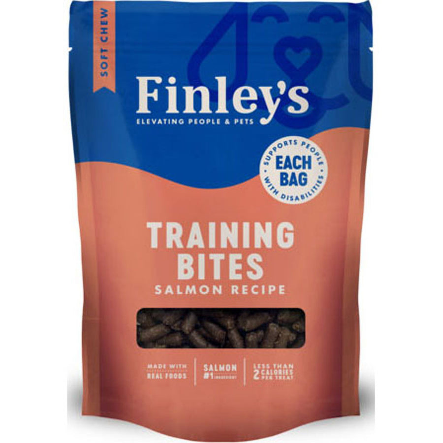 Finley's Finleys Soft Chew Trainer Bites Dog Treats, Salmon, 6 oz - Soft Treats