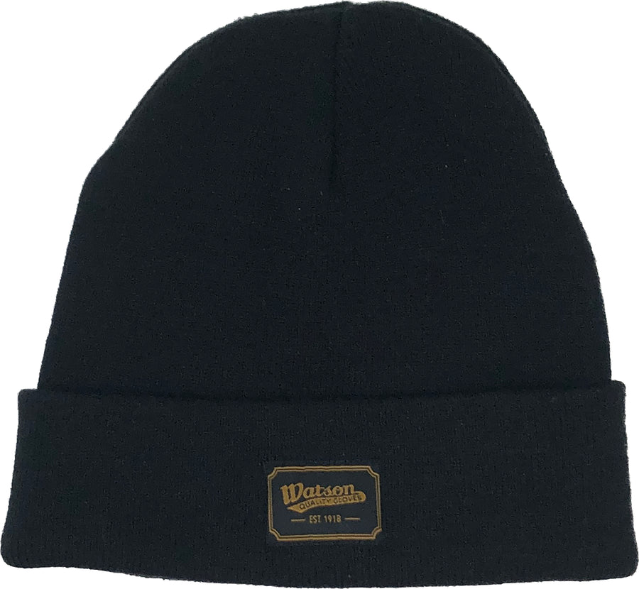 Watson Gloves Cuffed Toque Winter Hat, Black, Os - Accessories