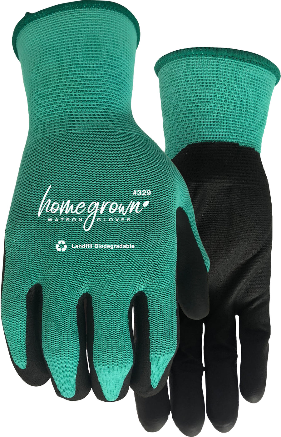 Watson Gloves Ladys Jade Wastenot Fabric, Teal, LG - Coated