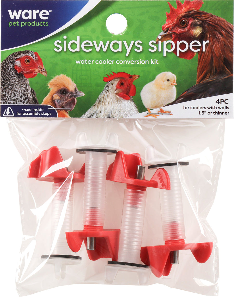 Ware Sideways Sipper Water Cooler Conversion Kit, 4 pk - Nipples