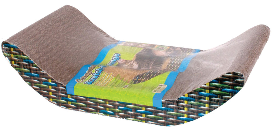 Ware Corrugated Scratch-N-Lounge, 17.5x9.5x4.5 in - Scratch Posts
